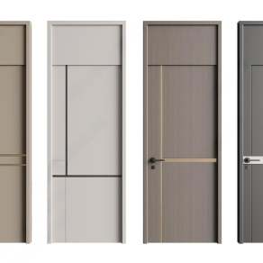 现代单开门3D模型下载